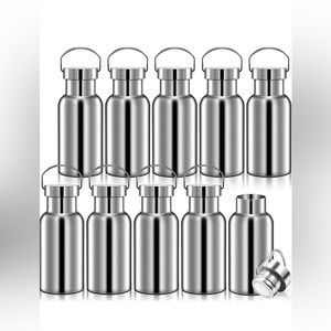10 Pack 12oz Double Wall Stainless Steel Sports Water Bottle Bulk Vacuum Insu...
